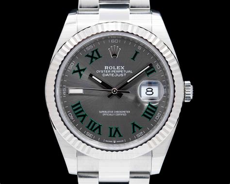 rolex datejust 2 green roman numerals price|rolex datejust 41mm green dial.